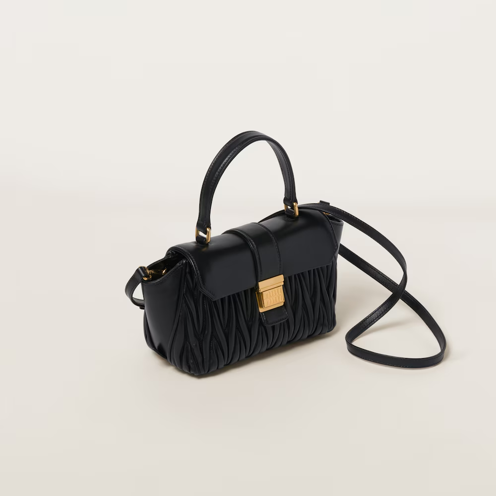 Matelassé nappa leather handbag